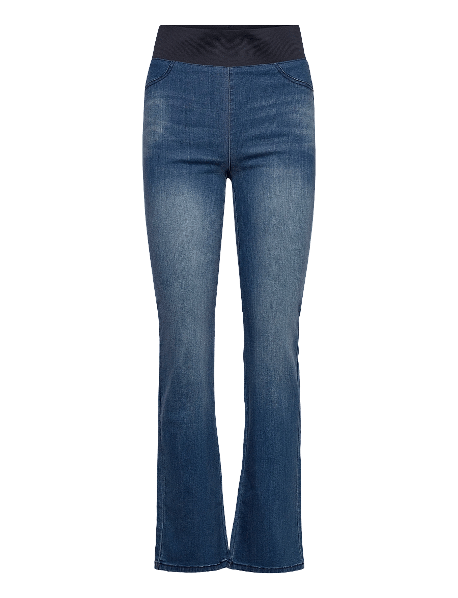 FREE/QUENT - FQSHANTAL-PANTS - bootcut-farkut - medium blue denim - 0