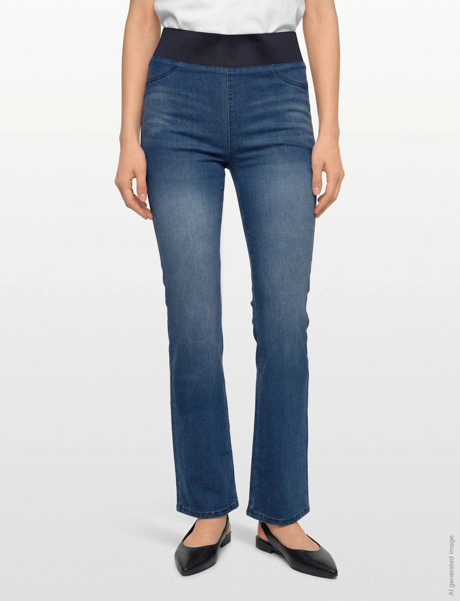FREE/QUENT - FQSHANTAL-PANTS - bootcut-jeans - medium blue denim - 3