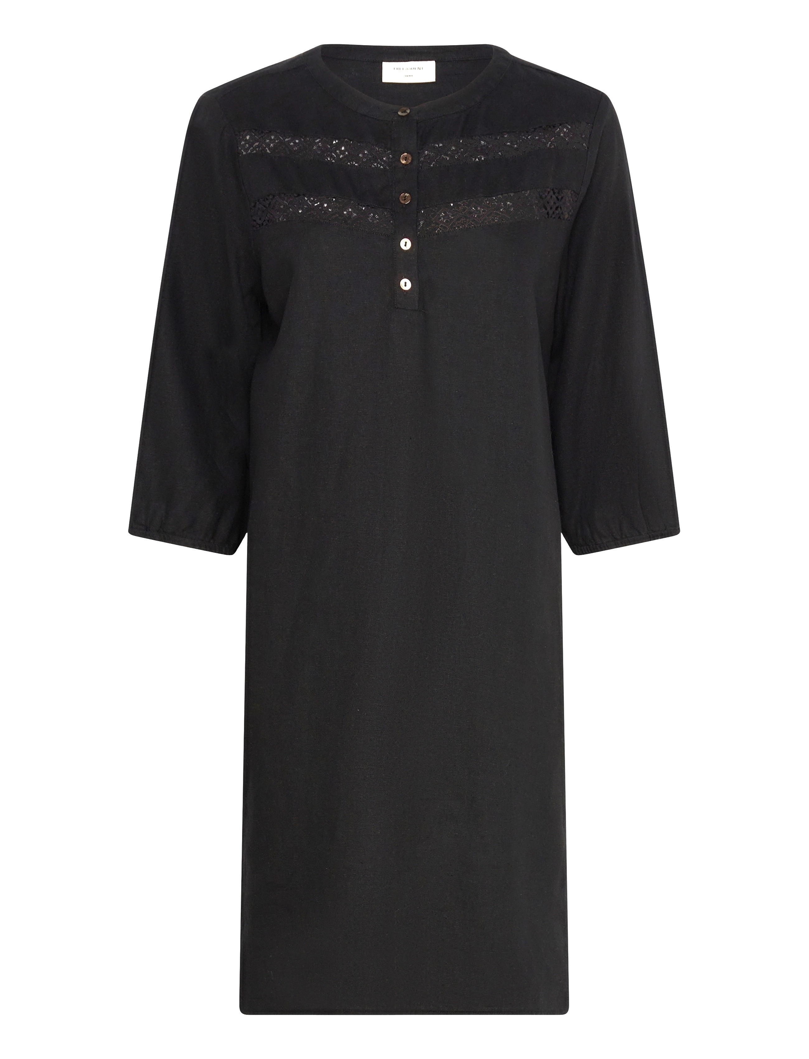 FREE/QUENT Fqlava-Dress, Kvinder, Blonder Natkjole, Sort, Str: S
