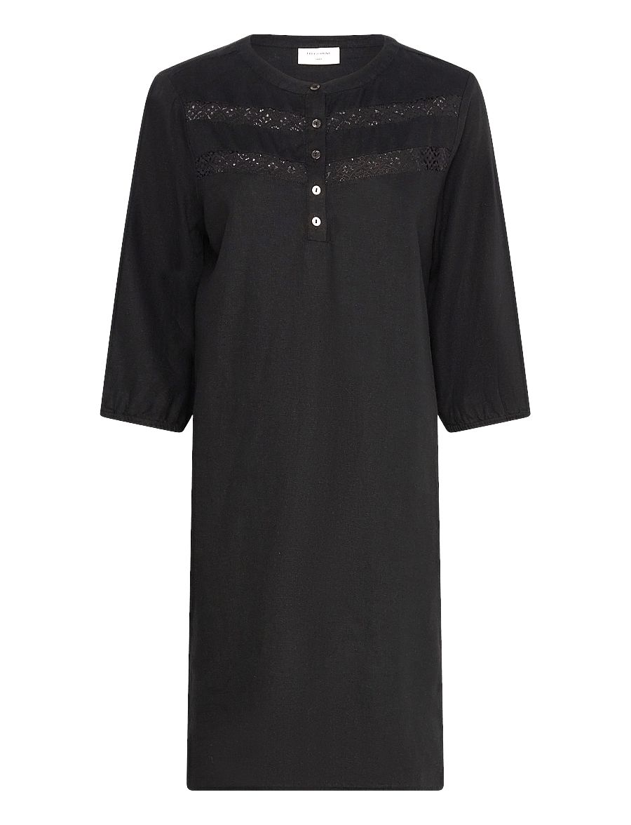 FREE/QUENT - FQLAVA-DRESS - midi dresses - black - 0