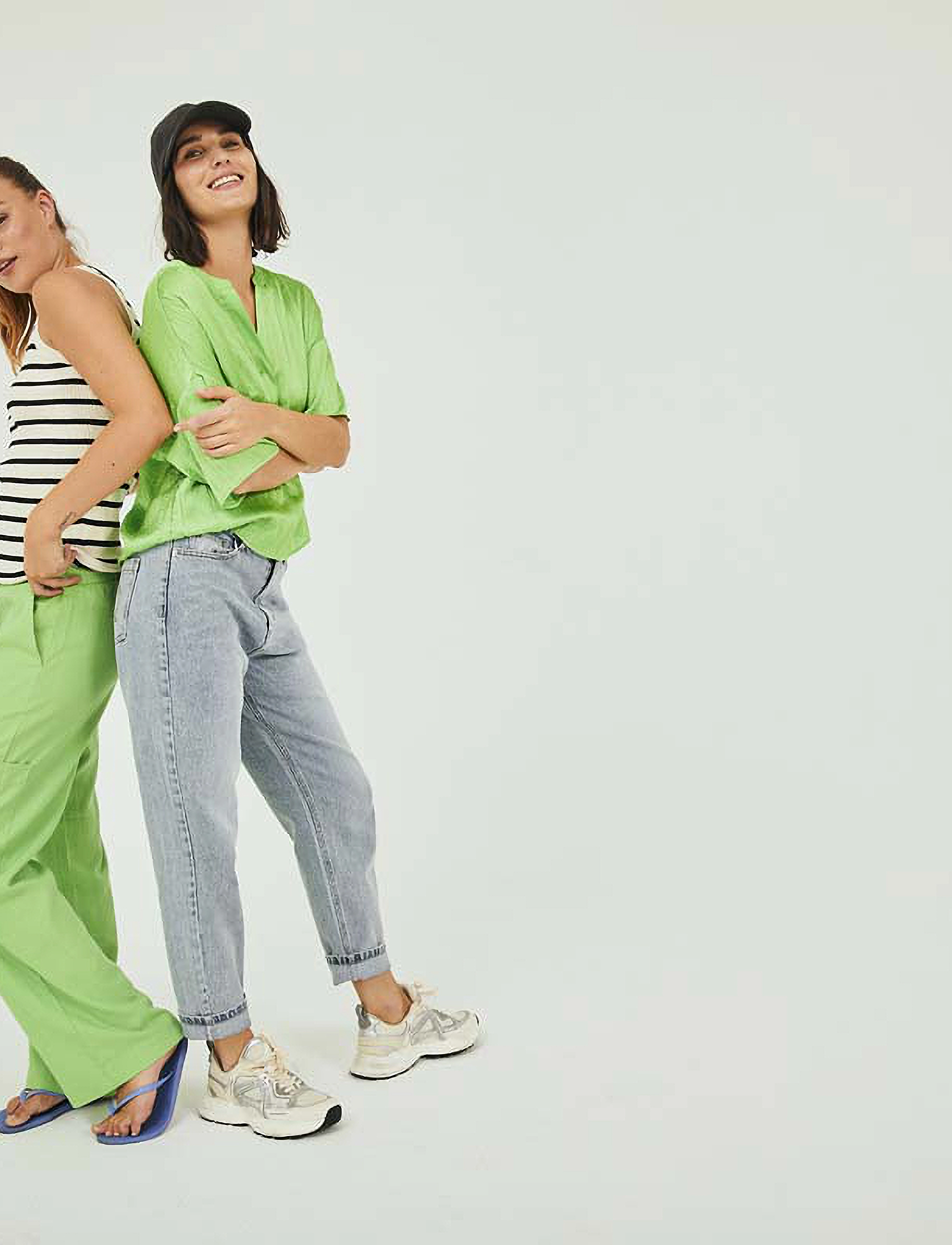FREE/QUENT - FQCLAUDIA-BLOUSE - kortærmede bluser - bud green - 3