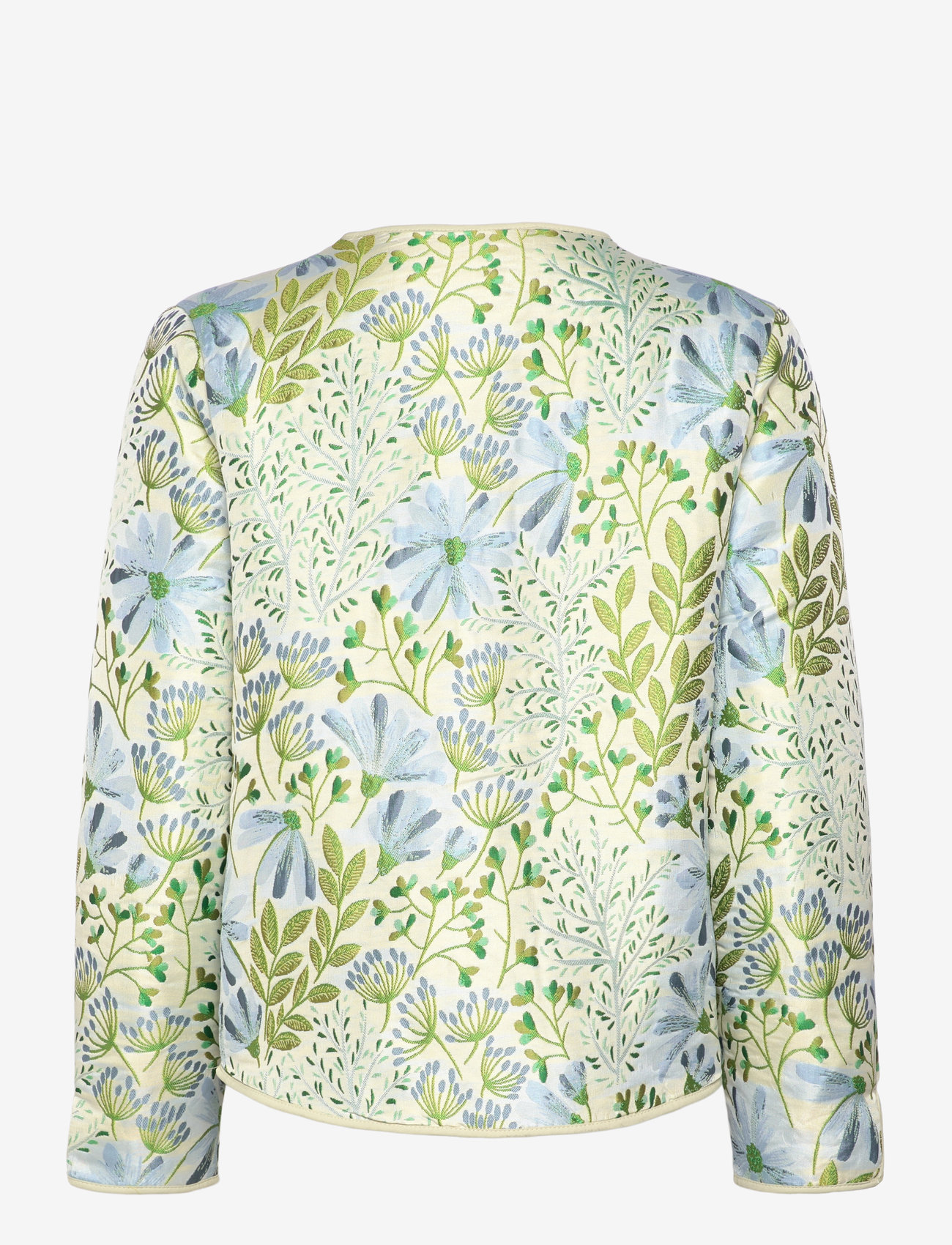 FREE/QUENT - Jacket from Freequent in a soft material with a floral pattern. The jacket has a - chambray blue w. moonbeam - 1