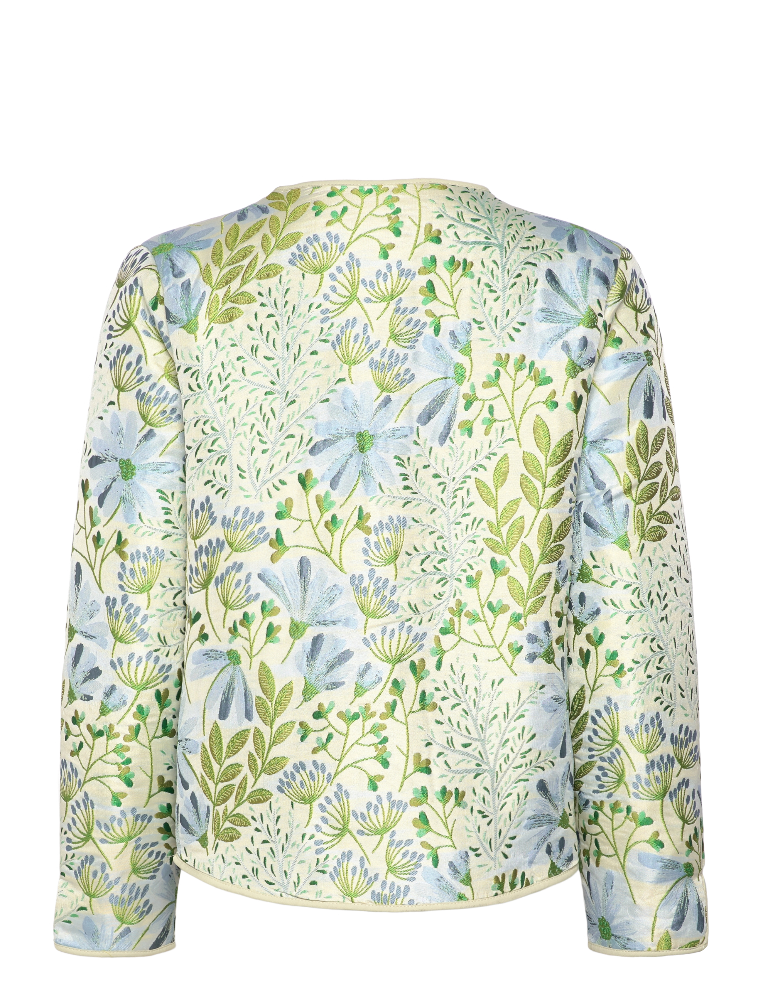 FREE/QUENT - Jacket from Freequent in a soft material with a floral pattern. The jacket has a - chambray blue w. moonbeam - 2