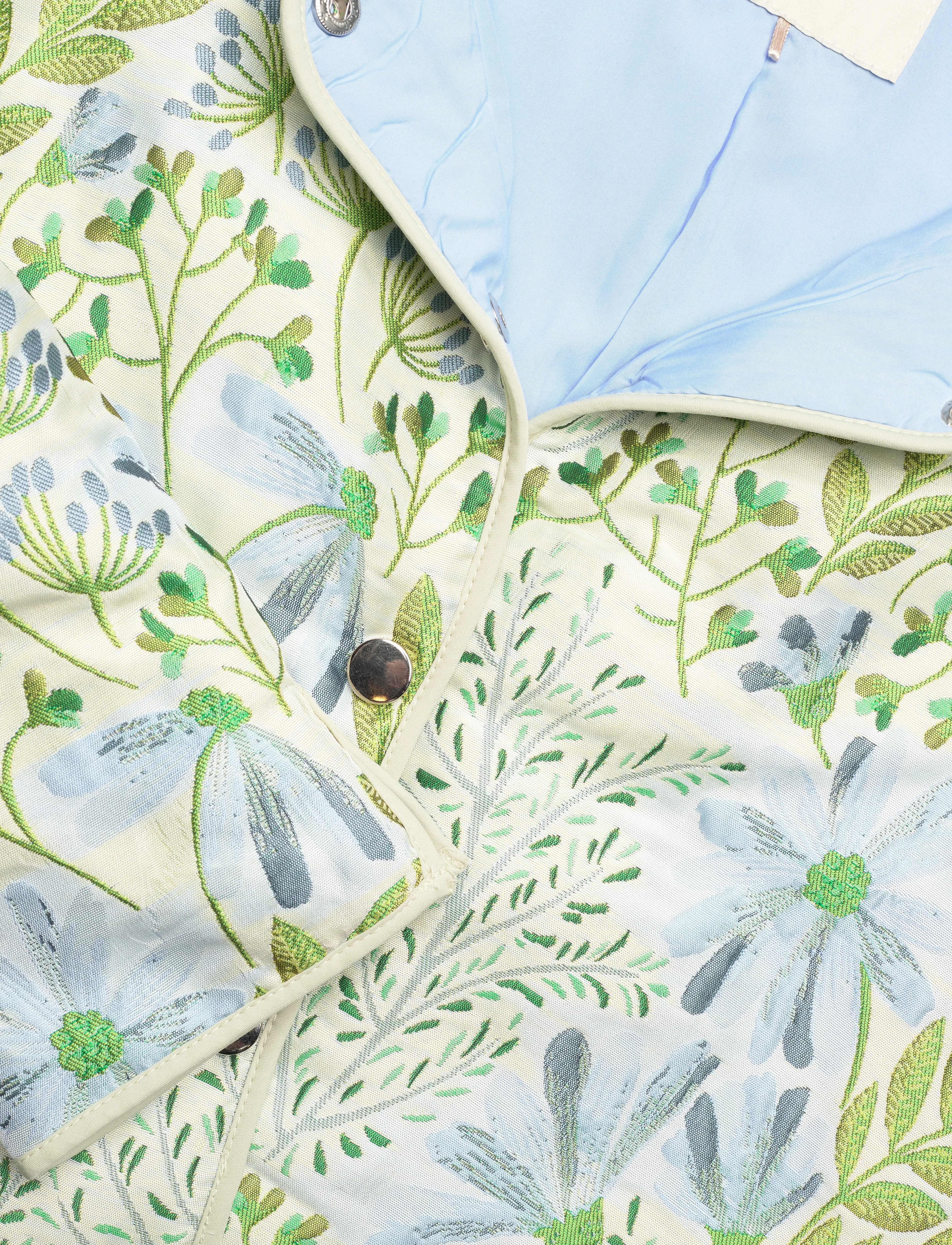 FREE/QUENT - Jacket from Freequent in a soft material with a floral pattern. The jacket has a - chambray blue w. moonbeam - 4