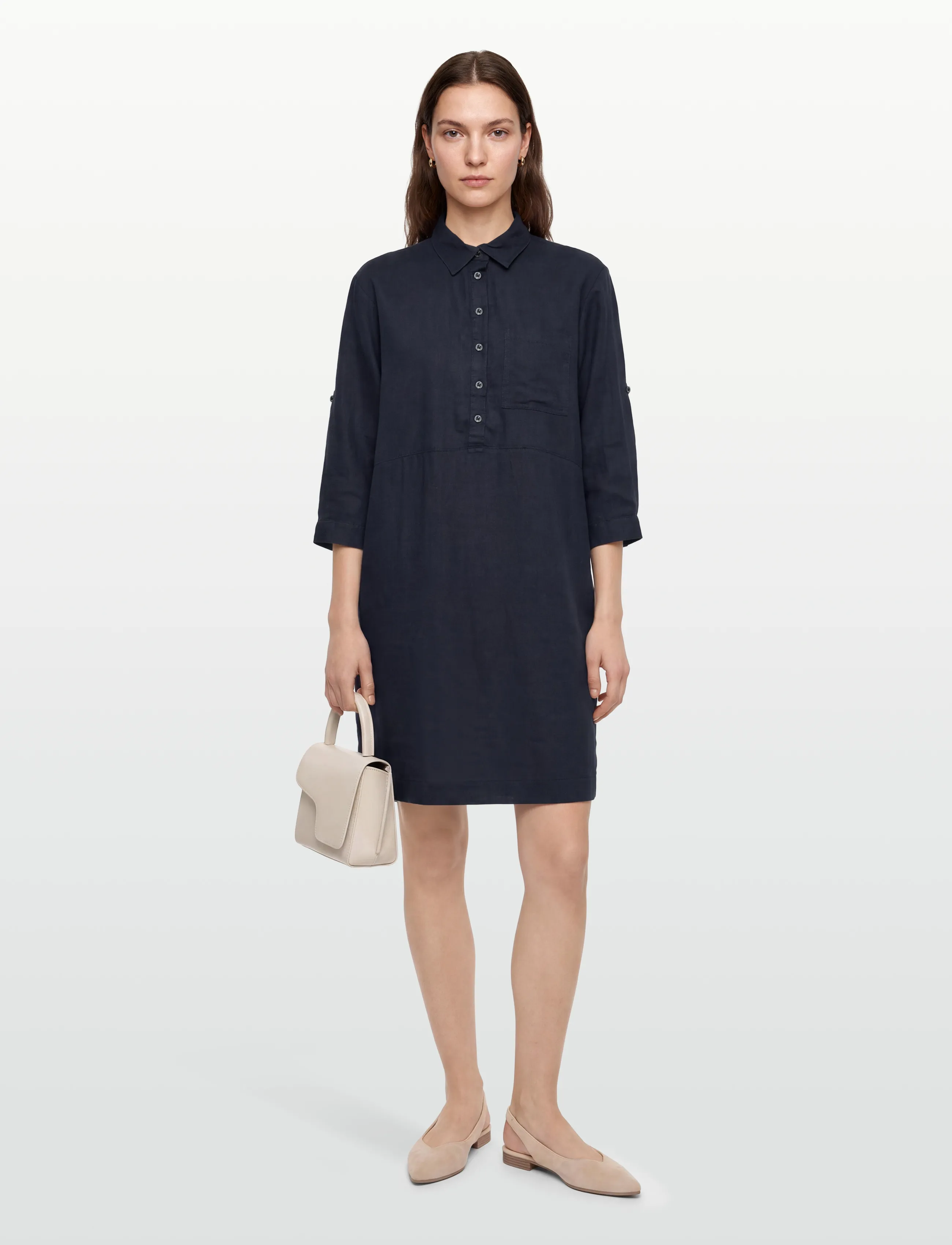 FREE/QUENT Fqlaluna-Dress, M, Dresses, Marineblau - Knee-length & Midi, Frauen