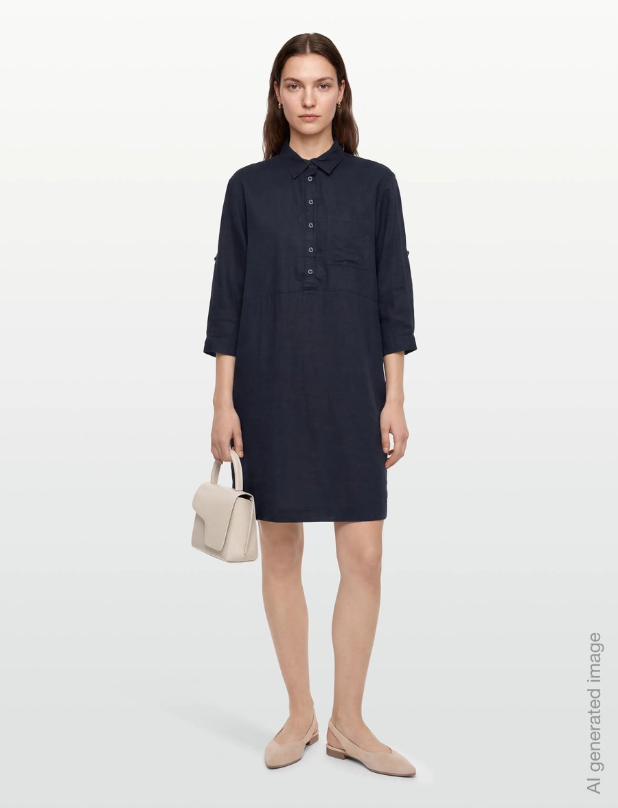 FREE/QUENT - FQLALUNA-DRESS - skjortekjoler - navy blazer - 0