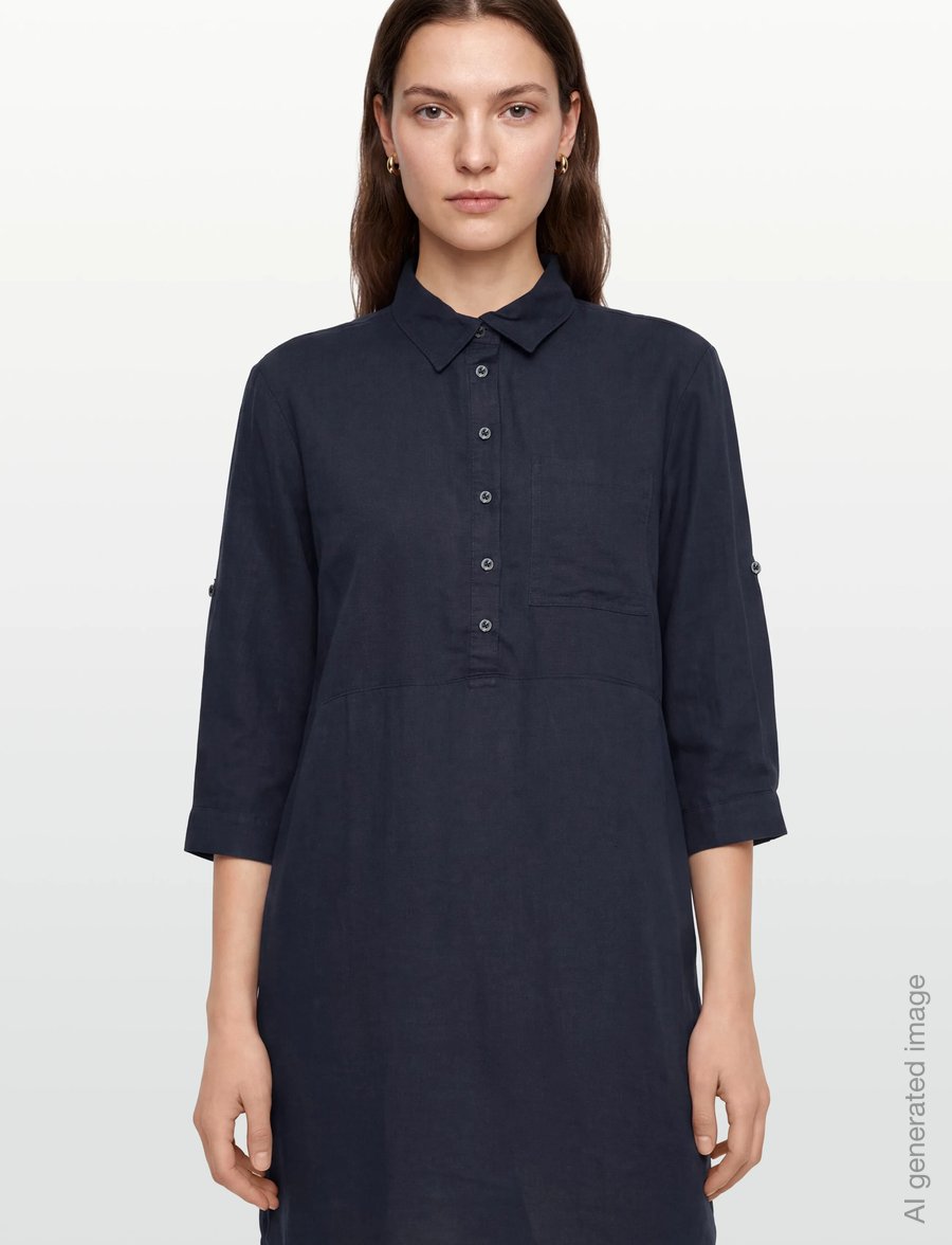 FREE/QUENT - FQLALUNA-DRESS - skjortekjoler - navy blazer - 4