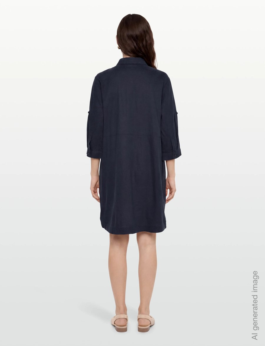 FREE/QUENT - FQLALUNA-DRESS - skjortekjoler - navy blazer - 5