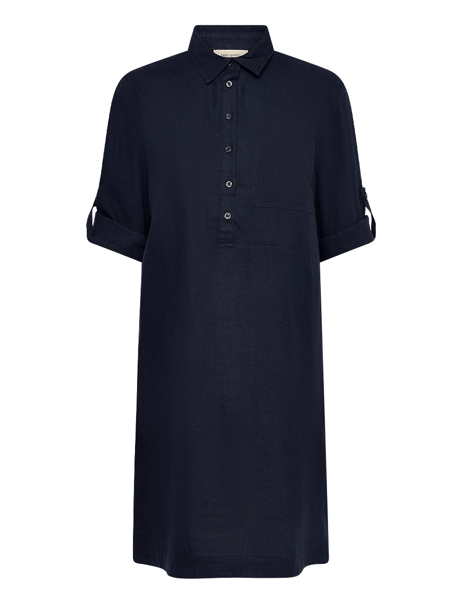 FREE/QUENT - FQLALUNA-DRESS - skjortekjoler - navy blazer - 3