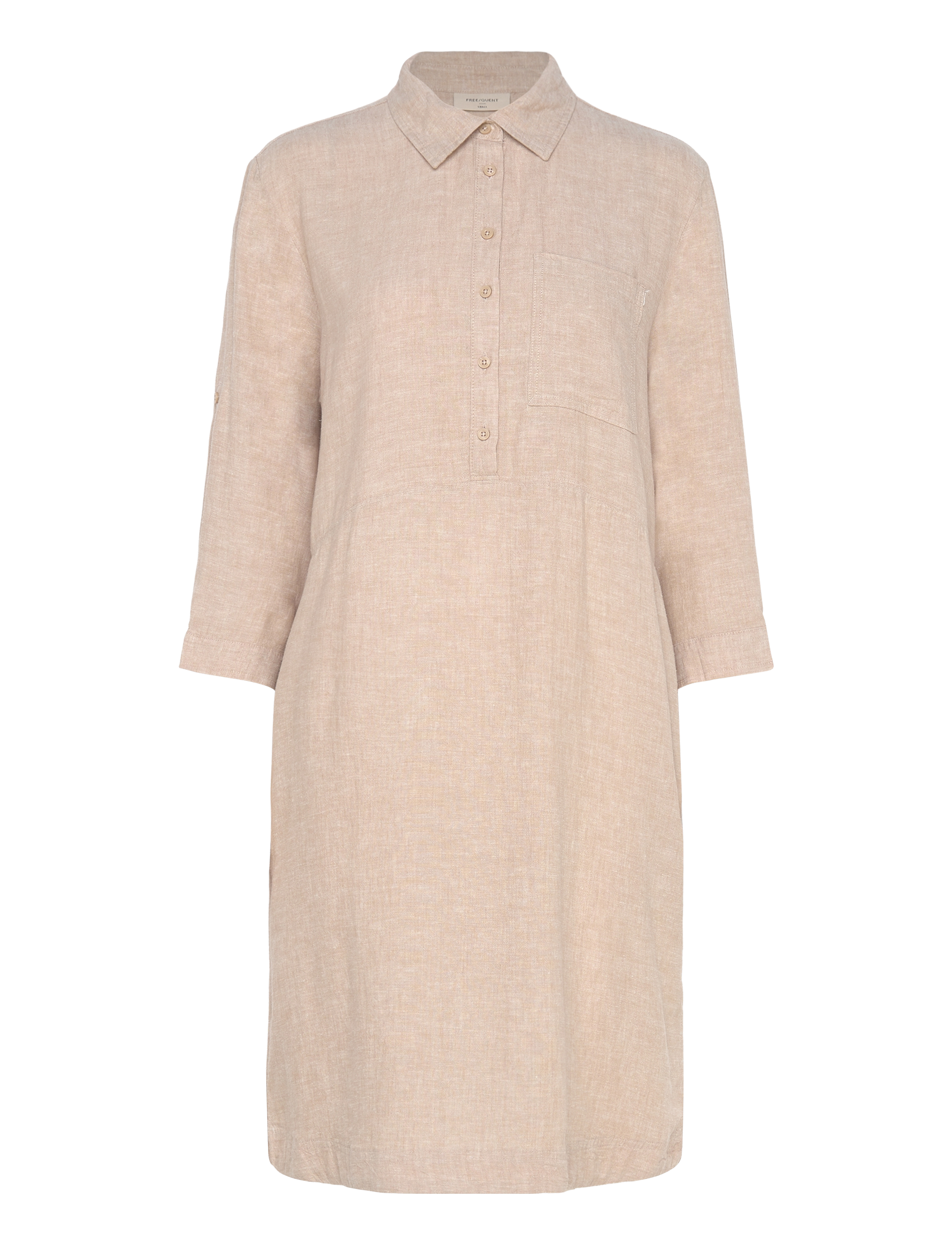 FREE/QUENT Fqlaluna-Dress, S, Dresses, Beige - Knee-length & Midi, Frauen