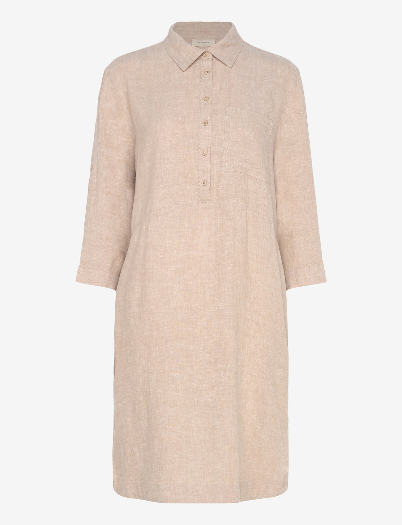 FREE/QUENT - FQLALUNA-DRESS - hemdkleider - sand melange - 0