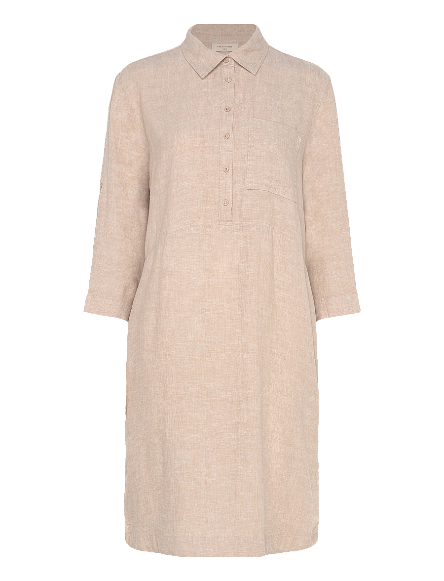 FREE/QUENT - FQLALUNA-DRESS - skjortekjoler - sand melange - 0