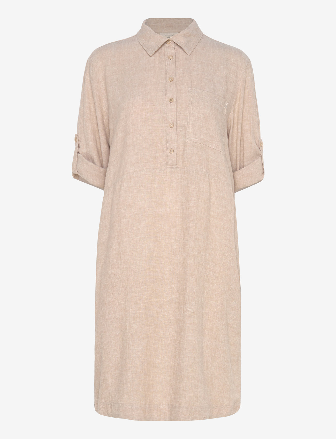 FREE/QUENT - FQLALUNA-DRESS - hemdkleider - sand melange - 2