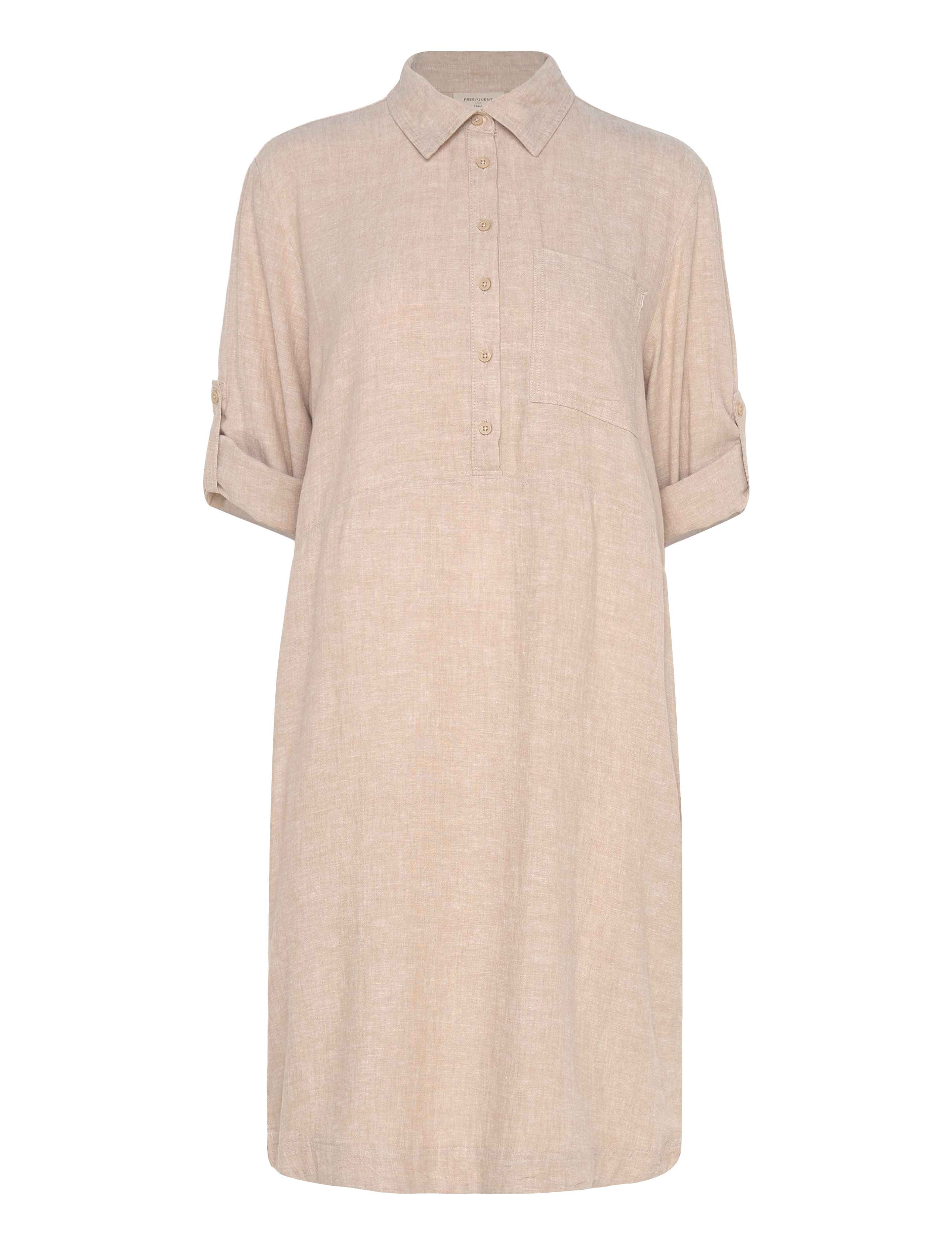 FREE/QUENT - FQLALUNA-DRESS - särkkleidid - sand melange - 2