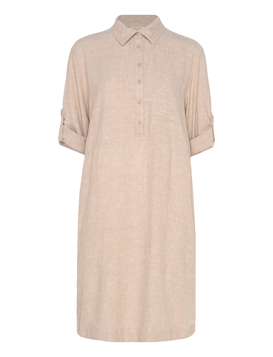 FREE/QUENT - FQLALUNA-DRESS - skjortekjoler - sand melange - 2