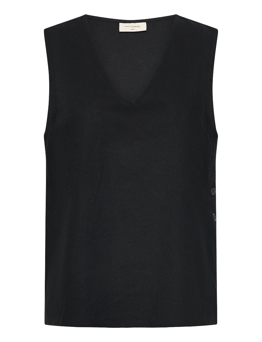 FREE/QUENT - FQLAVA-TOP - varrukateta topid - black - 1