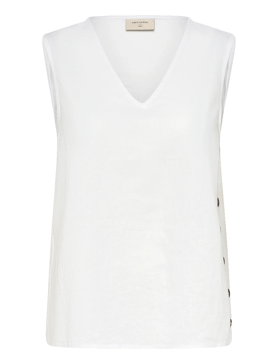 FREE/QUENT - FQLAVA-TOP - Ärmellose tops - brilliant white - 1