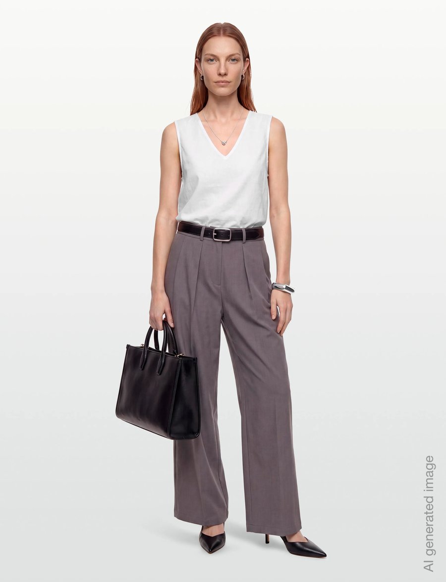 FREE/QUENT - FQLAVA-TOP - Ärmellose tops - brilliant white - 0