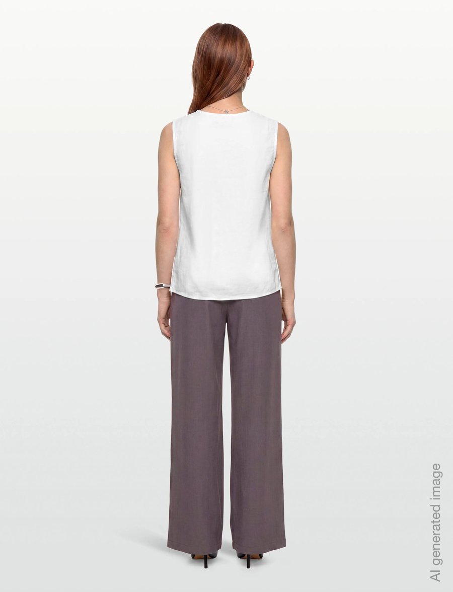 FREE/QUENT - FQLAVA-TOP - Ärmellose tops - brilliant white - 5