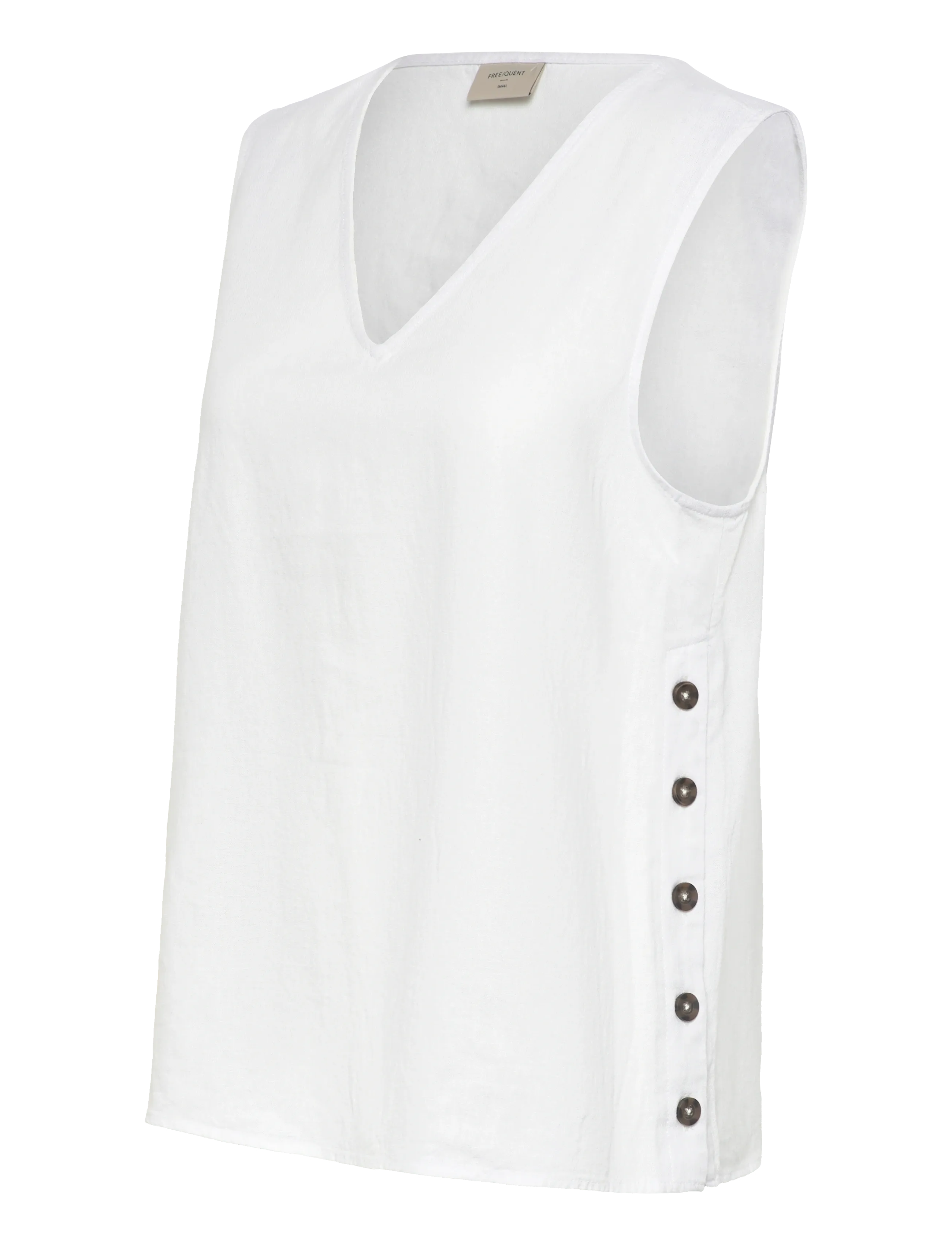 FREE/QUENT - FQLAVA-TOP - sleeveless tops - brilliant white - 2