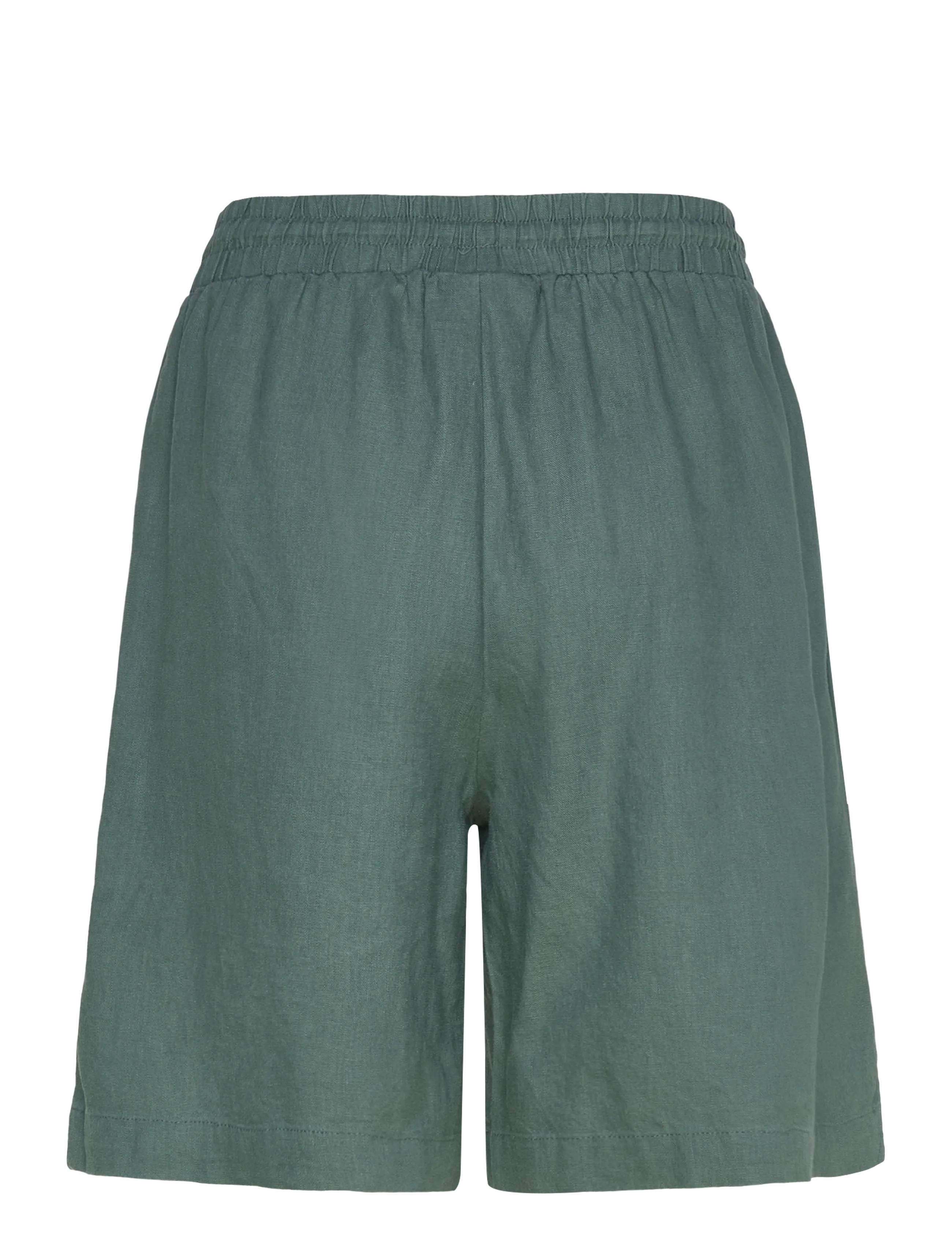 FREE/QUENT - FQLAVA-SHORTS - linen shorts - dark forest - 1