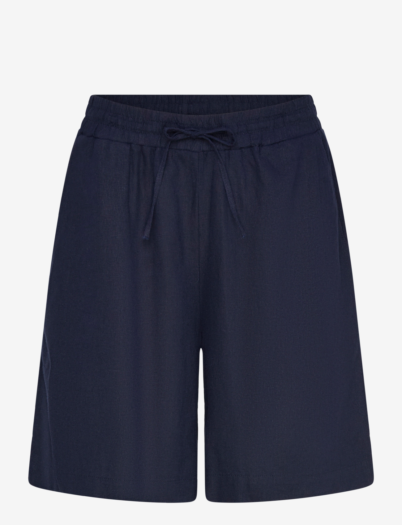 FREE/QUENT - FQLAVA-SHORTS - leinen-shorts - navy blazer - 1