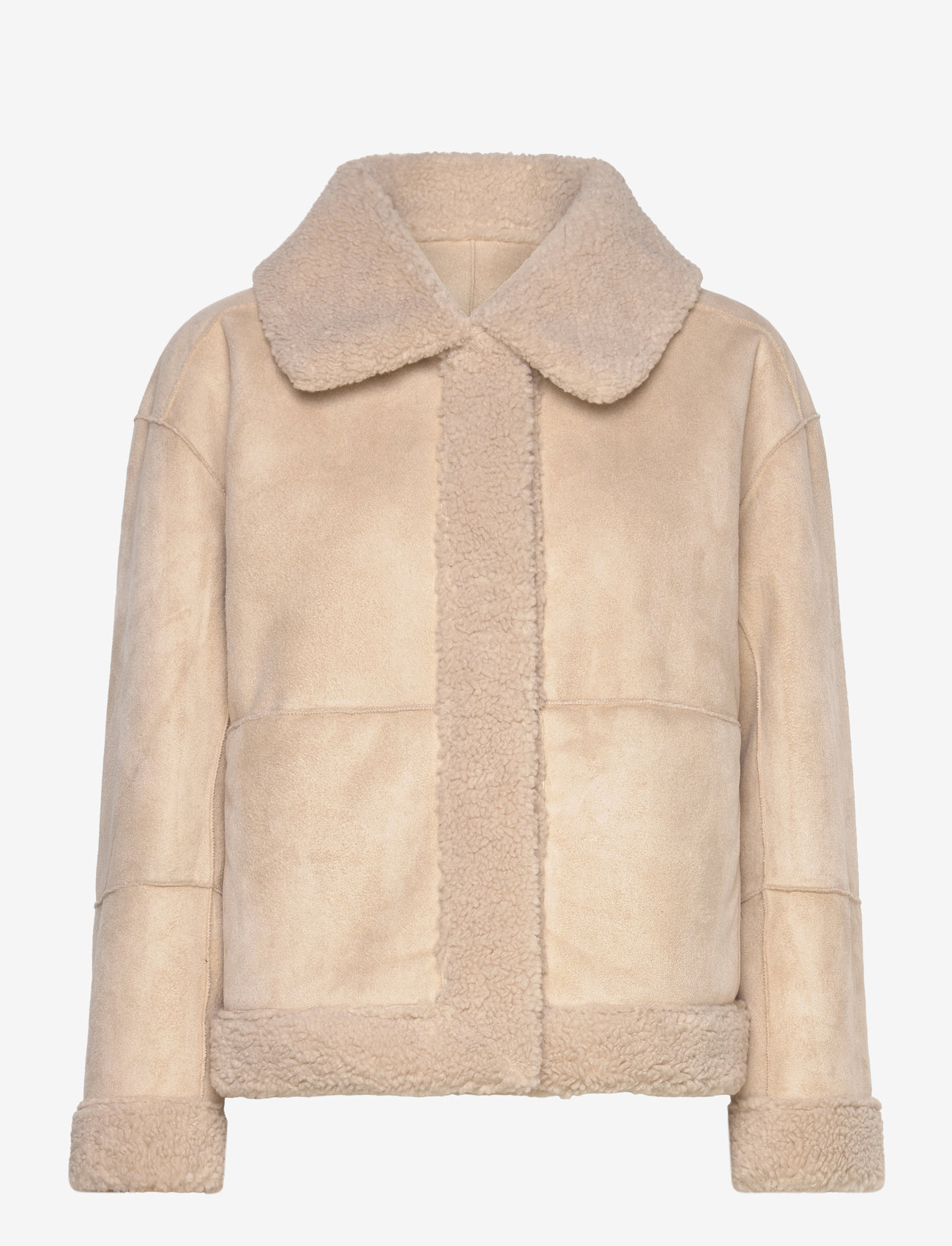 FREE/QUENT - FQLAMBY-JACKET - faux fur jakker - moonbeam - 0