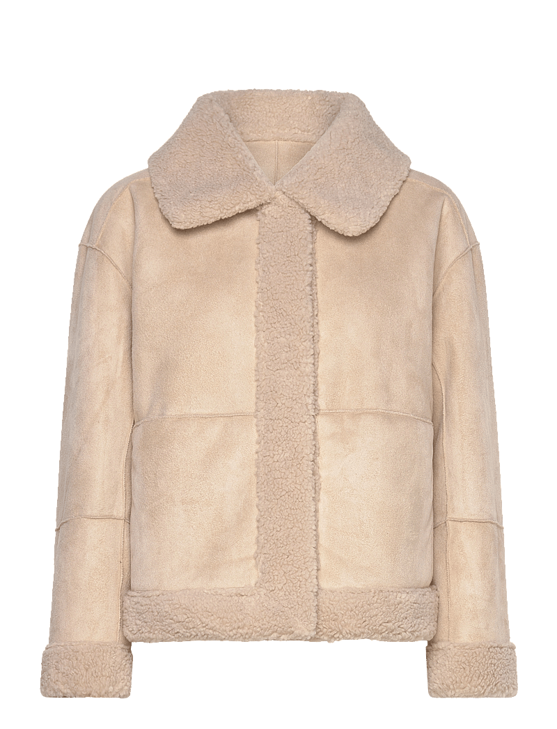 FREE/QUENT - FQLAMBY-JACKET - faux fur jakker - moonbeam - 0