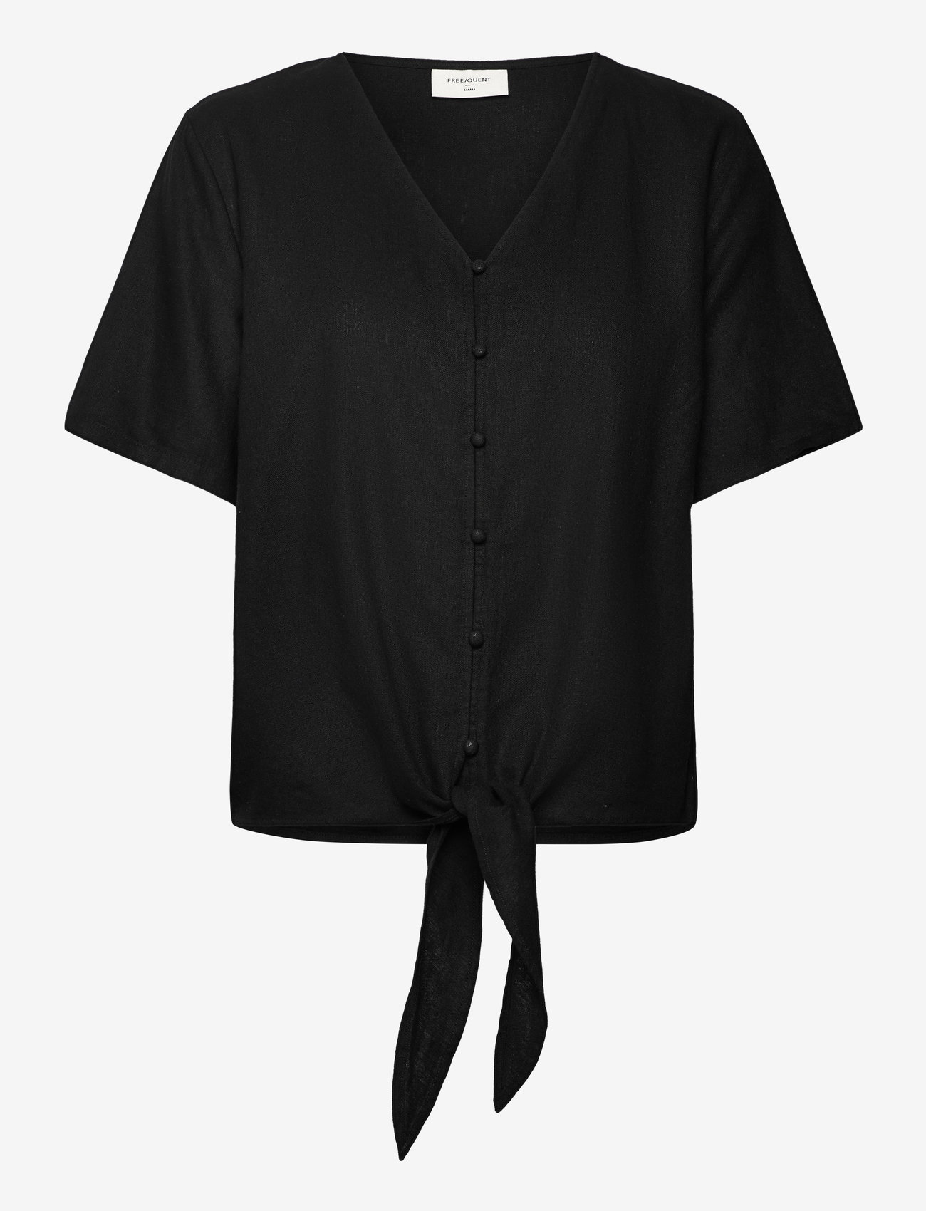 FREE/QUENT - FQLAVA-BLOUSE - lühikeste varrukatega pluusid - black - 0