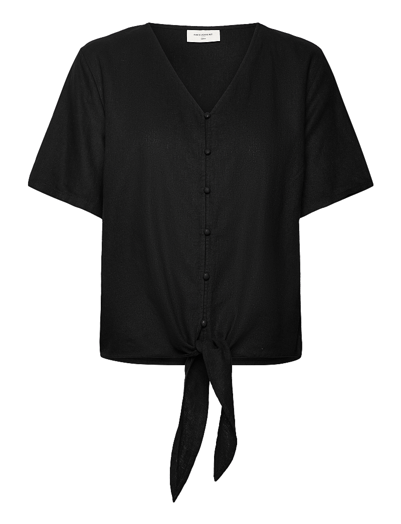 FREE/QUENT - FQLAVA-BLOUSE - kortærmede bluser - black - 1