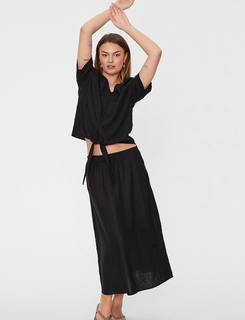 FREE/QUENT - FQLAVA-BLOUSE - kortærmede bluser - black - 3