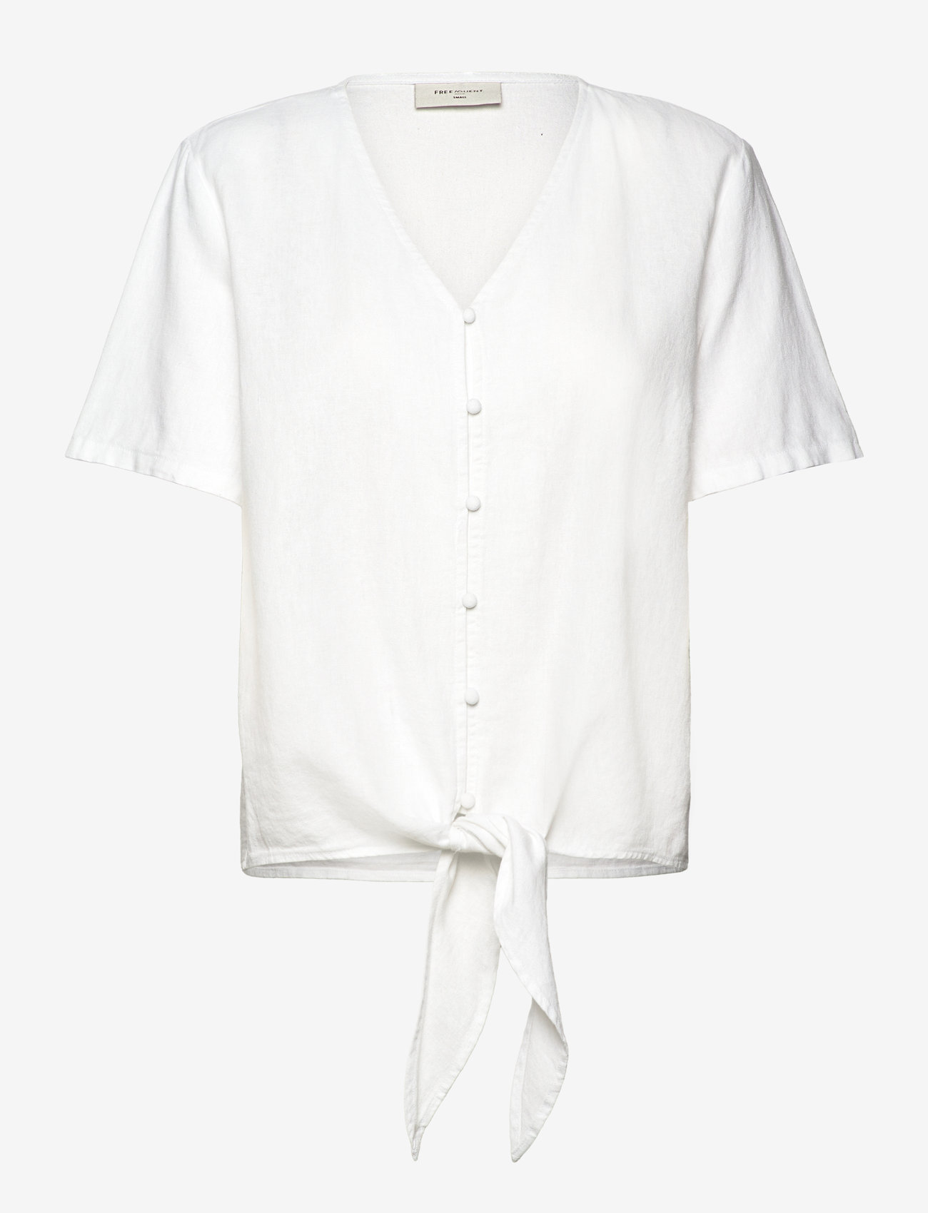 FREE/QUENT - FQLAVA-BLOUSE - kortärmade blusar - brilliant white - 1