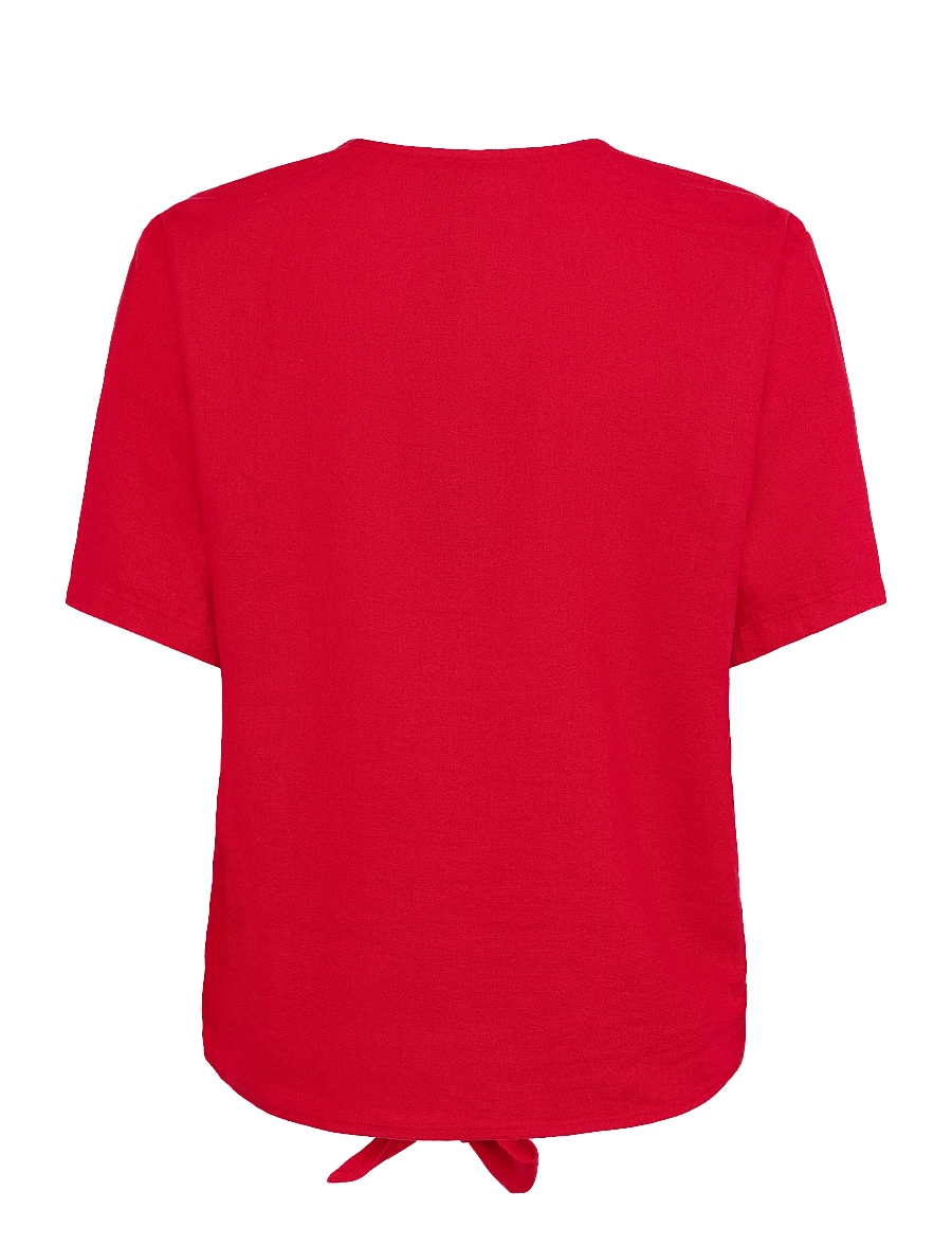 FREE/QUENT - FQLAVA-BLOUSE - kurzärmelige blusen - true red - 1