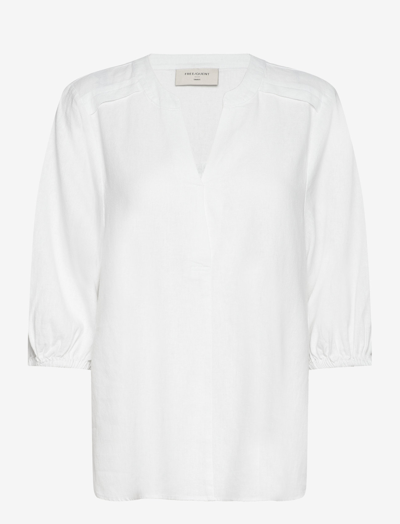 FREE/QUENT FQLAVA-BLOUSE - Hørskjorter - BRILLIANT WHITE / white