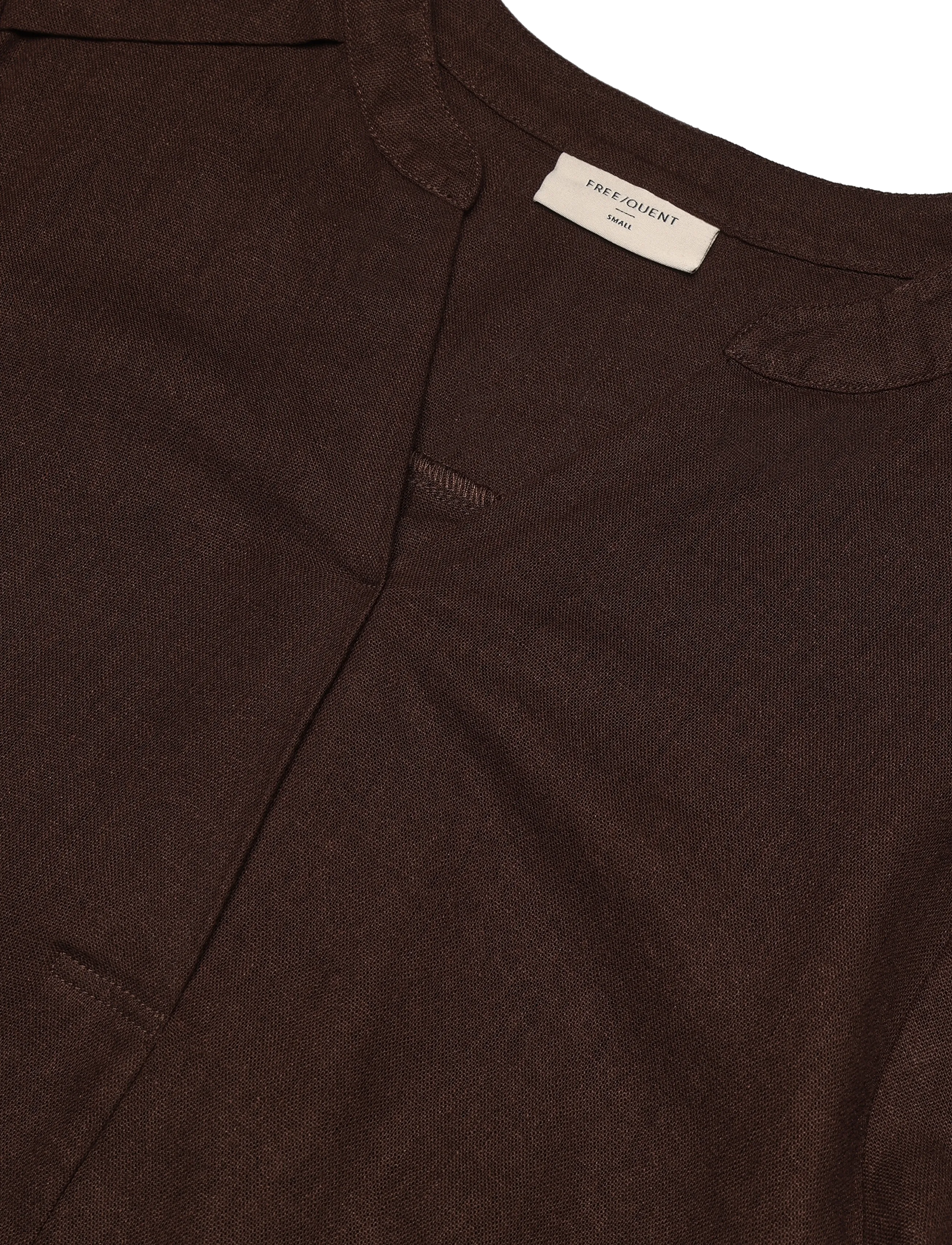 FREE/QUENT - FQLAVA-BLOUSE - linneskjortor - coffee bean - 2