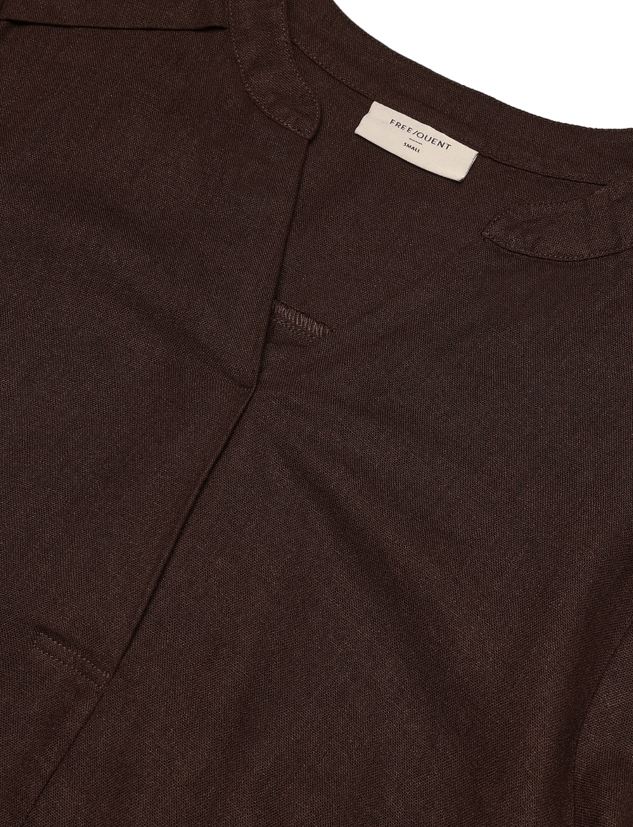 FREE/QUENT - FQLAVA-BLOUSE - hørskjorter - coffee bean - 5