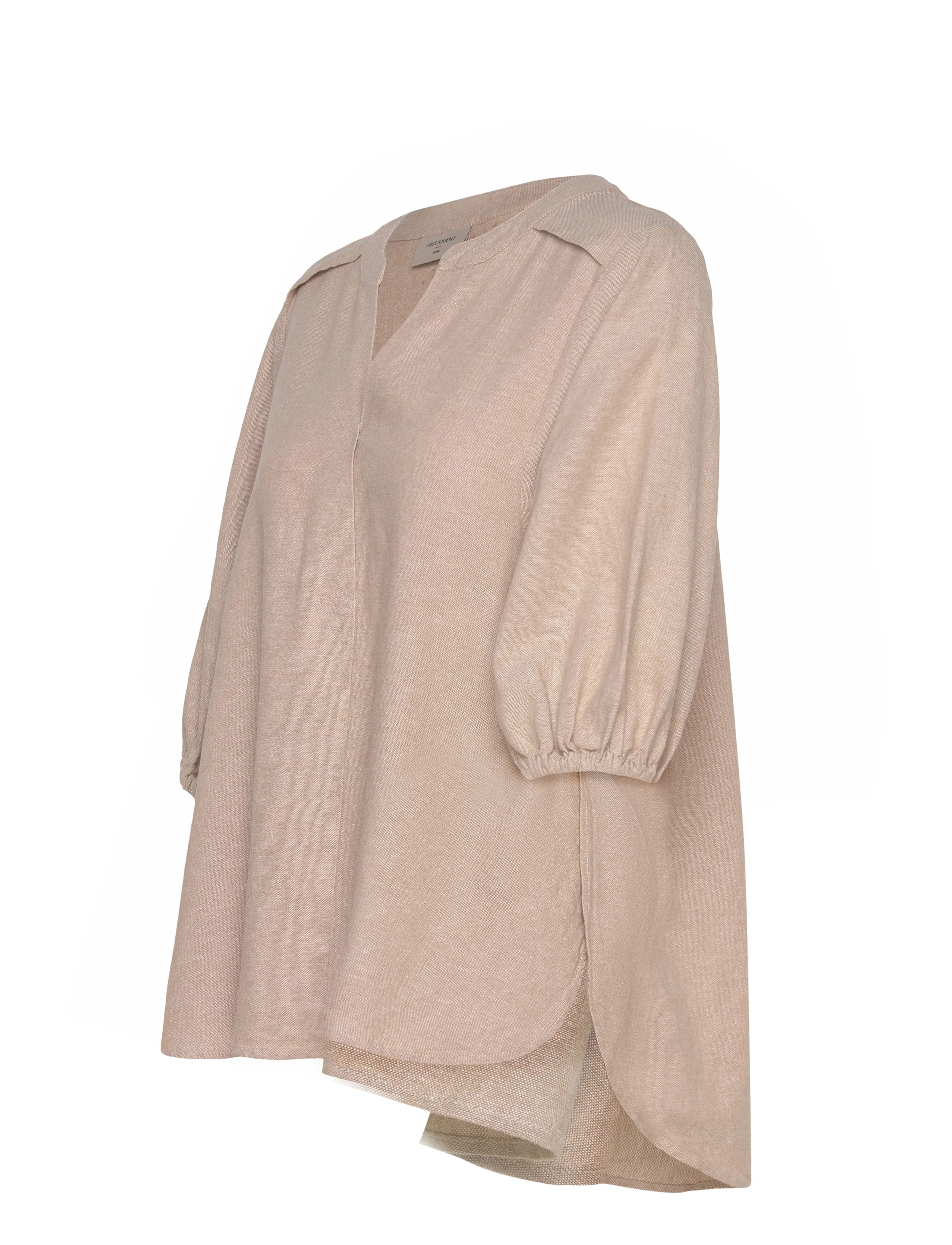 FREE/QUENT - FQLAVA-BLOUSE - linasest riidest särgid - sand melange - 2