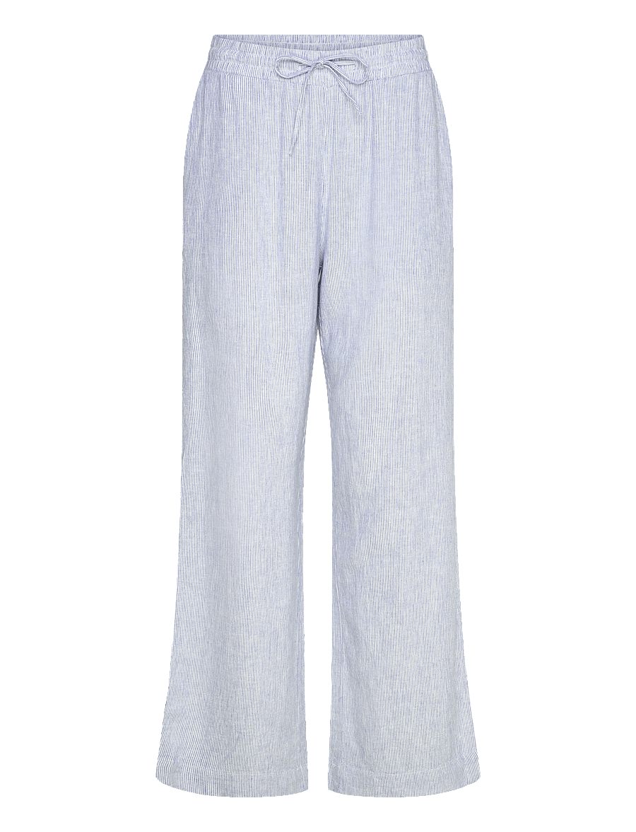 FREE/QUENT - FQLAVA-PANTS - linnebyxor - ultramarine w. star off-white - 1