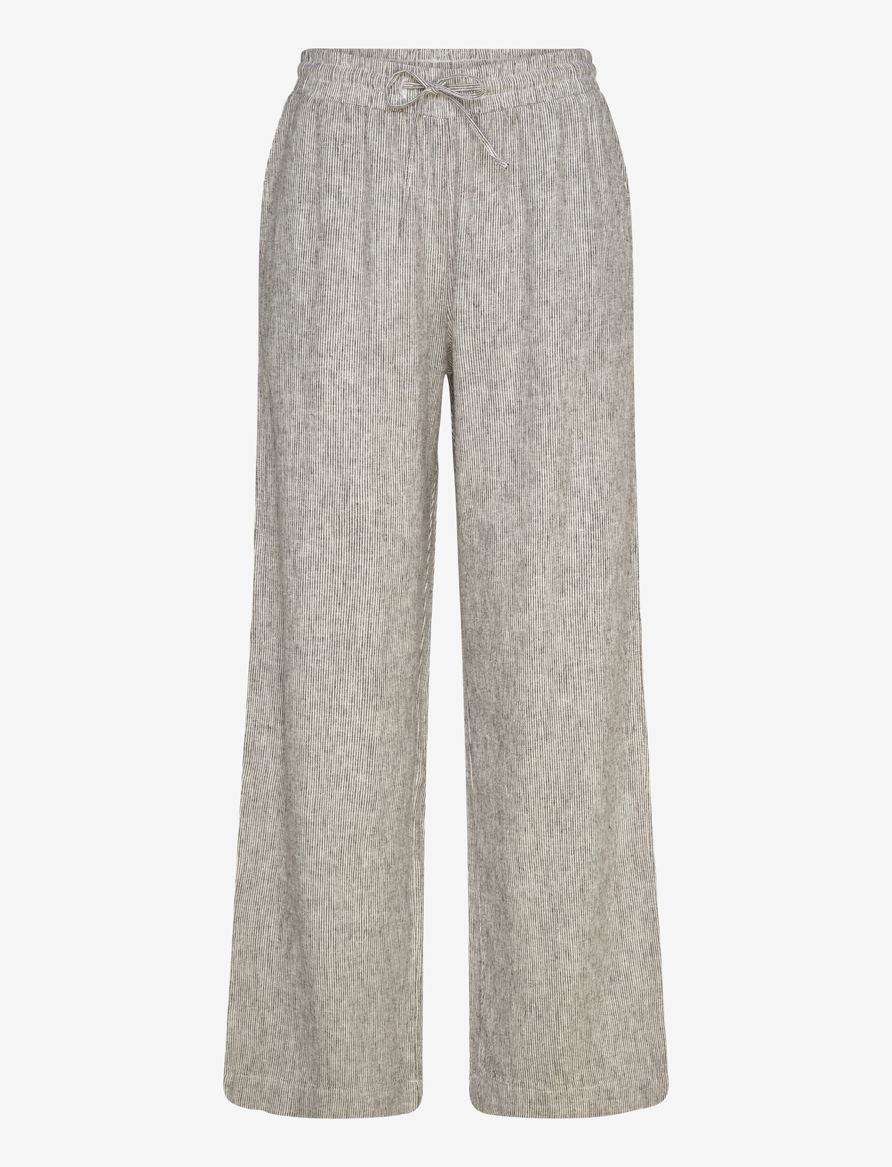 FREE/QUENT - FQLAVA-PANTS - leinenhosen - coffee bean w. star off-white - 1