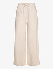FREE/QUENT - FQLAVA-PANT - pellavahousut - simply taupe w. off-white - 0
