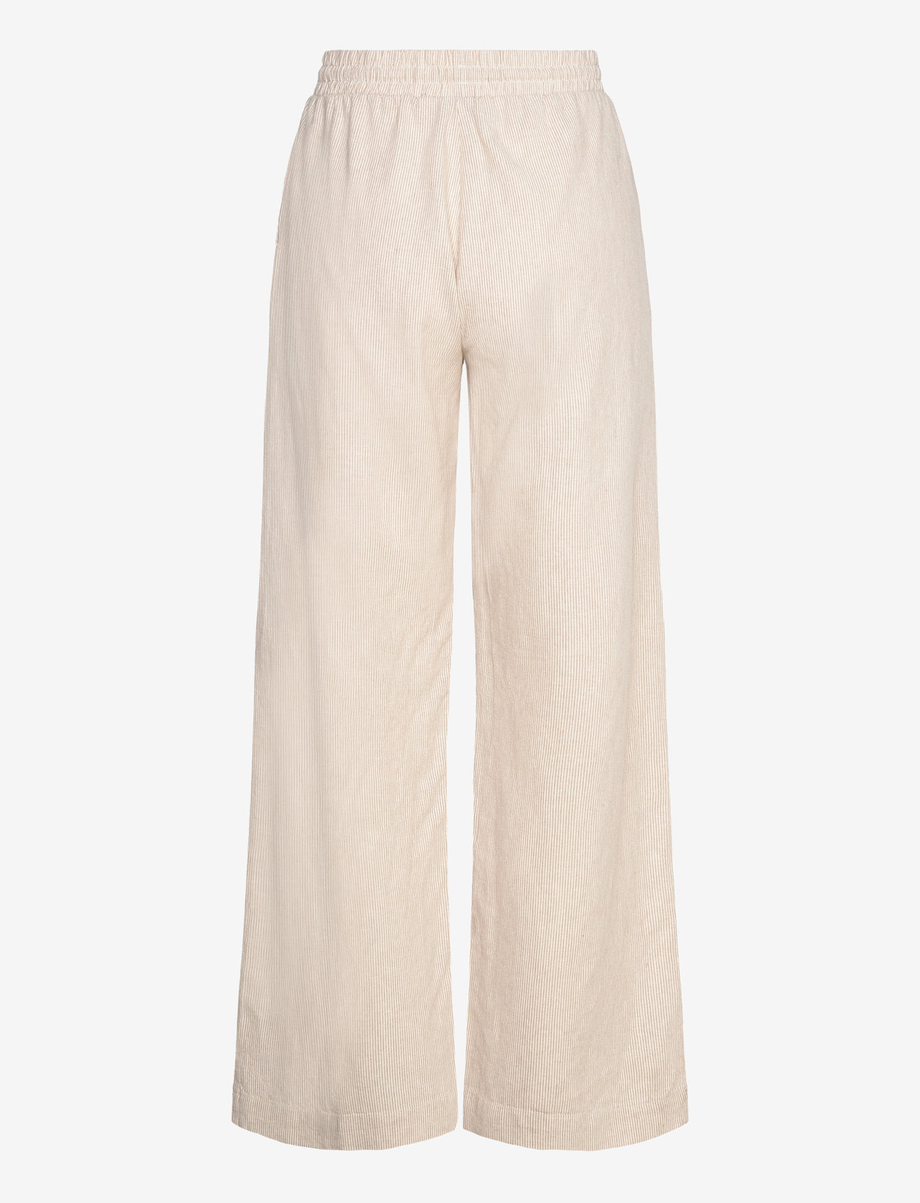 FREE/QUENT - FQLAVA-PANTS - leinenhosen - simply taupe w. off-white - 2