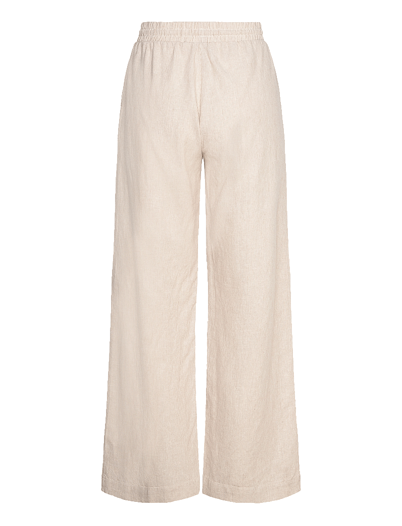 FREE/QUENT - FQLAVA-PANTS - leinenhosen - simply taupe w. off-white - 2