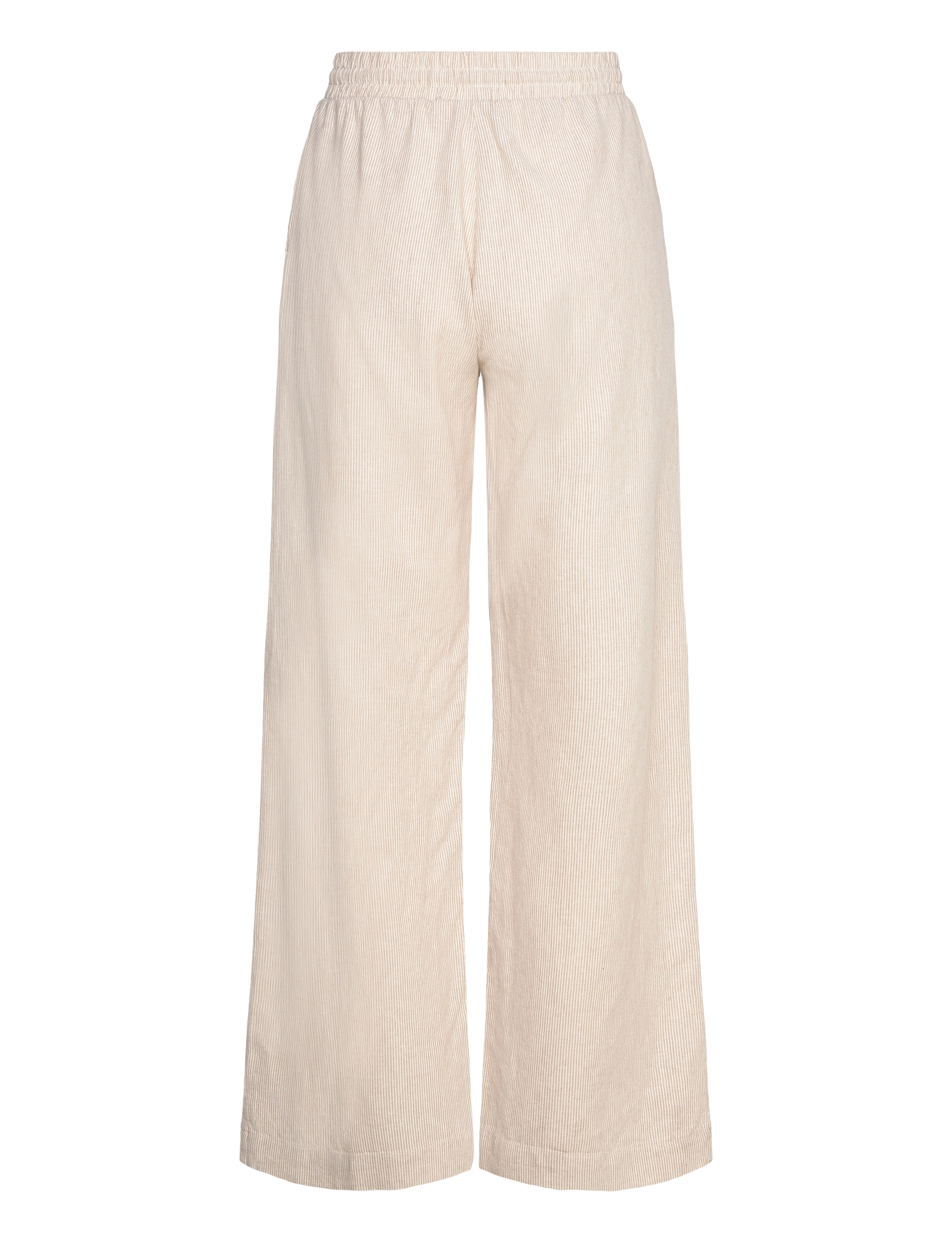 FREE/QUENT - FQLAVA-PANTS - linnebyxor - simply taupe w. off-white - 2