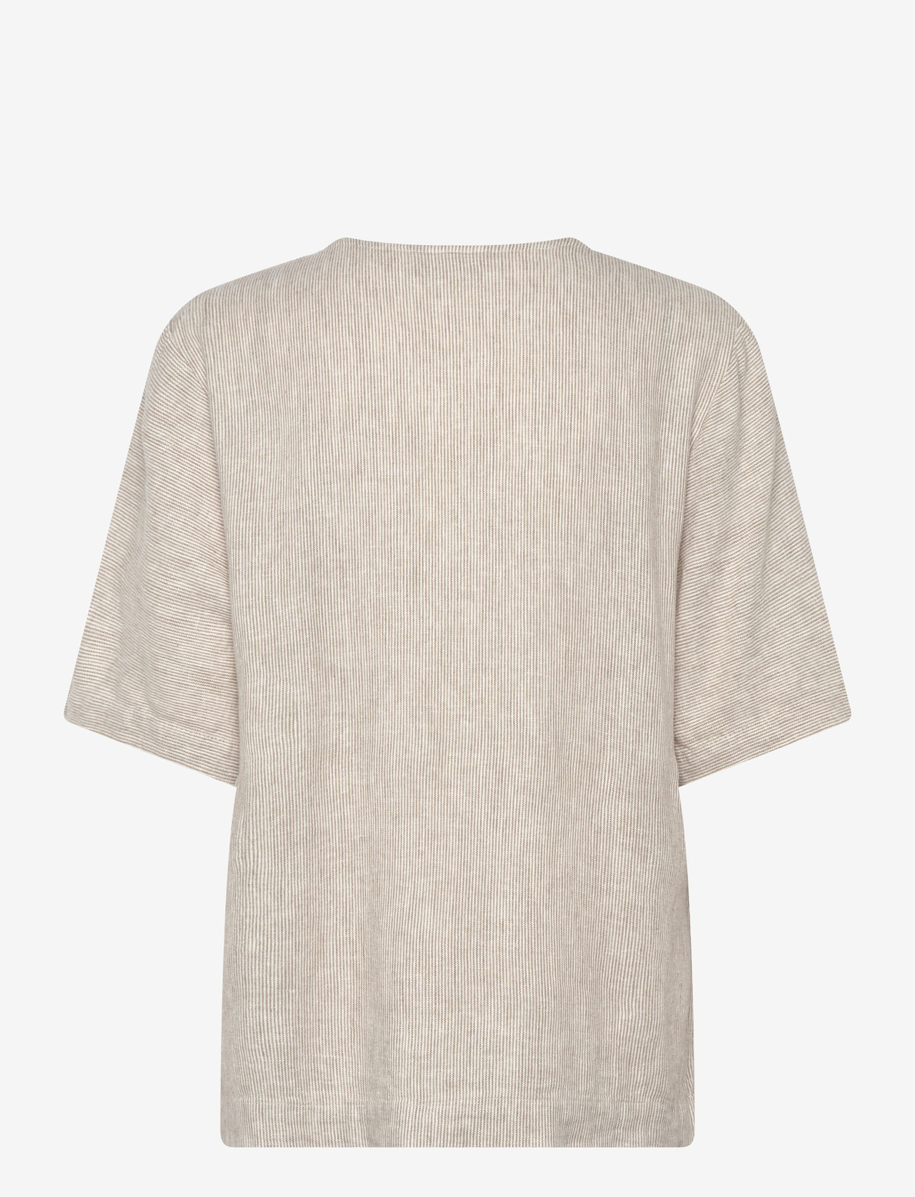 FREE/QUENT - FQLAVA-BLOUSE - kurzämlige blusen - silver mink w. star off-white - 1