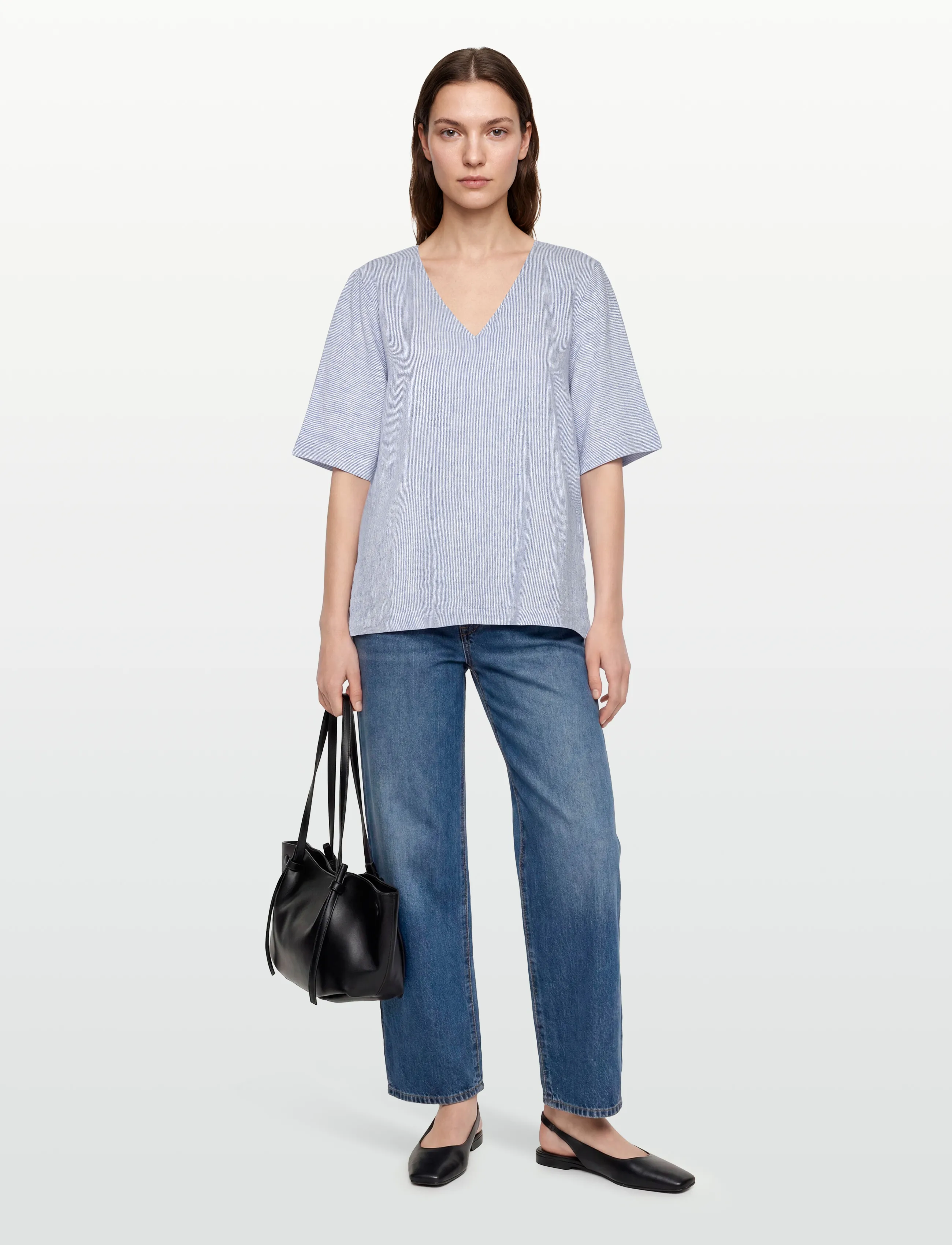 FREE/QUENT FQLAVA-BLOUSE - Puserot - ULTRAMARINE W. STAR OFF-WHITE / blue