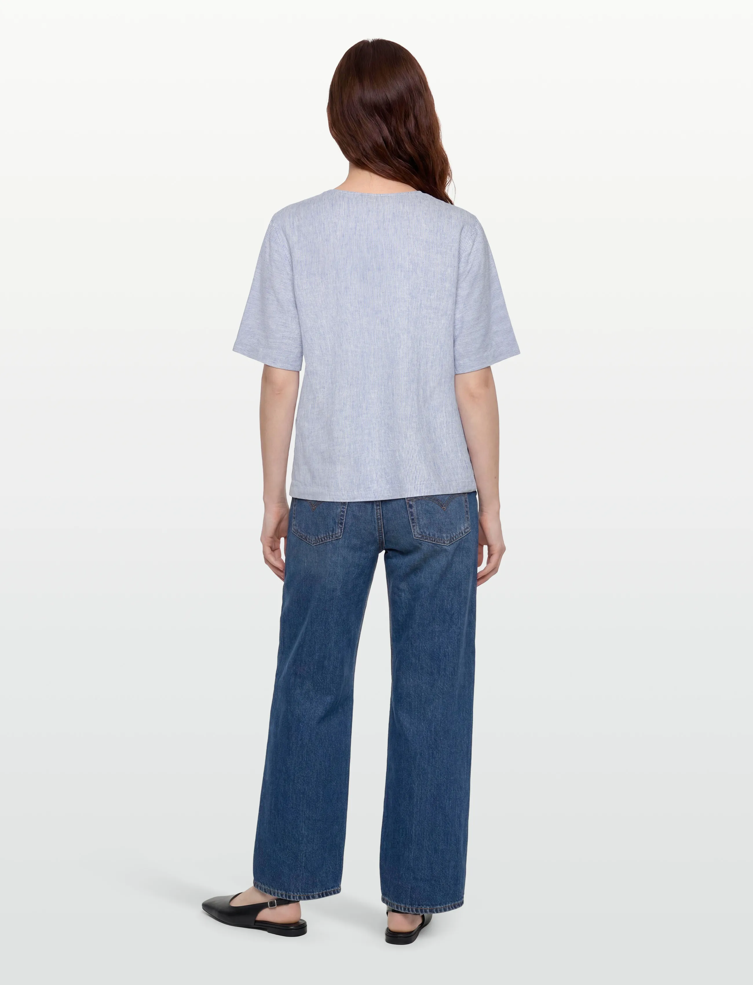 FREE/QUENT - FQLAVA-BLOUSE - kortærmede bluser - ultramarine w. star off-white - 4