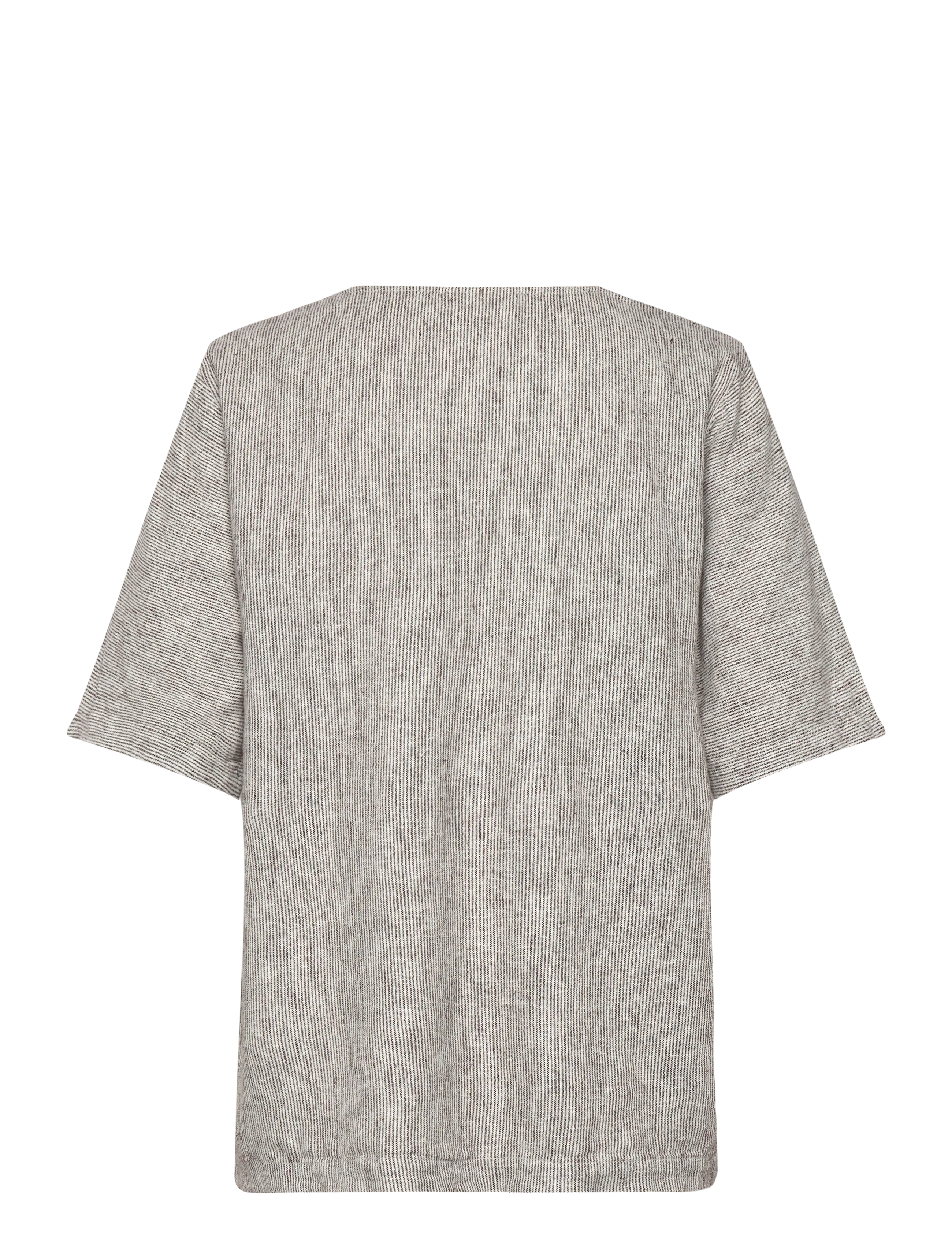 FREE/QUENT - FQLAVA-BLOUSE - kortärmade blusar - coffee bean w. star off-white - 2