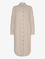 FQLAVA-DRESS - SIMPLY TAUPE W. OFF-WHITE