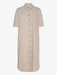 FREE/QUENT - FQLAVA-DRESS - robes chemises - simply taupe w. off-white - 2
