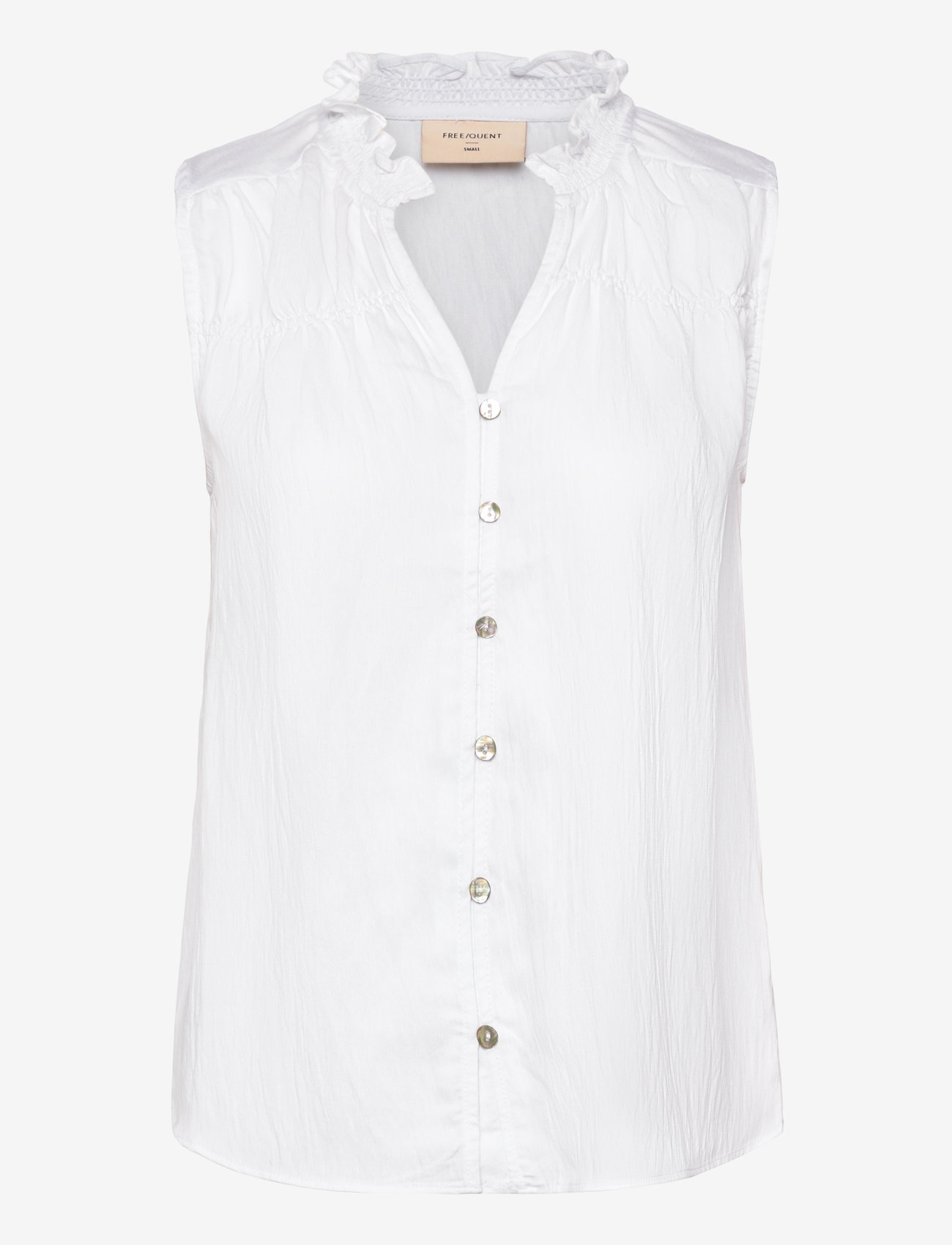 FREE/QUENT - FQESALLY-BLOUSE - kortærmede skjorter - brilliant white - 1